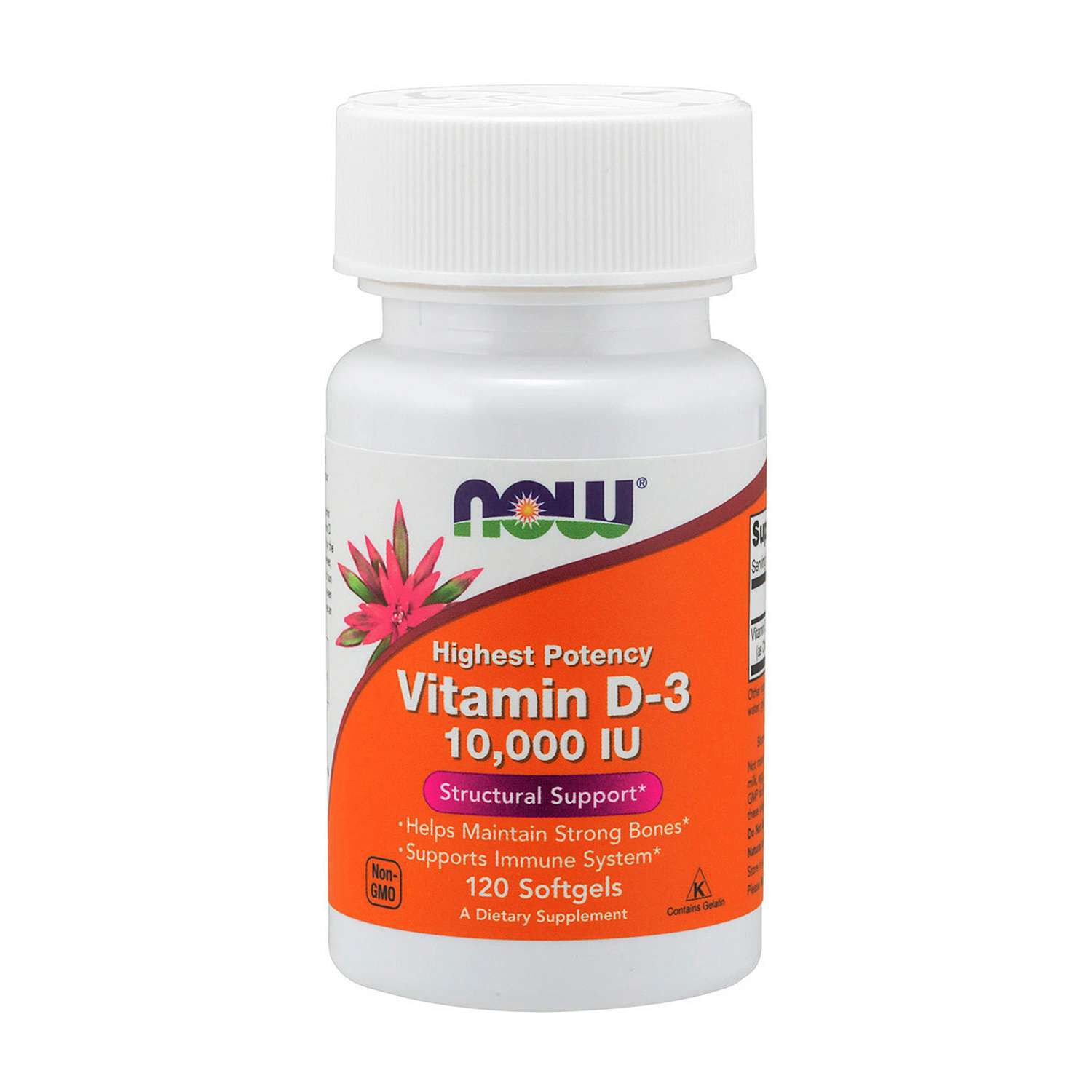 Vitamin D-3 10000 IU - 120 Softgels (40 Servings)